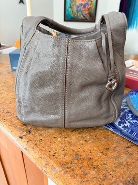 Brighton Women’s Leather Hobo Bag in Gray